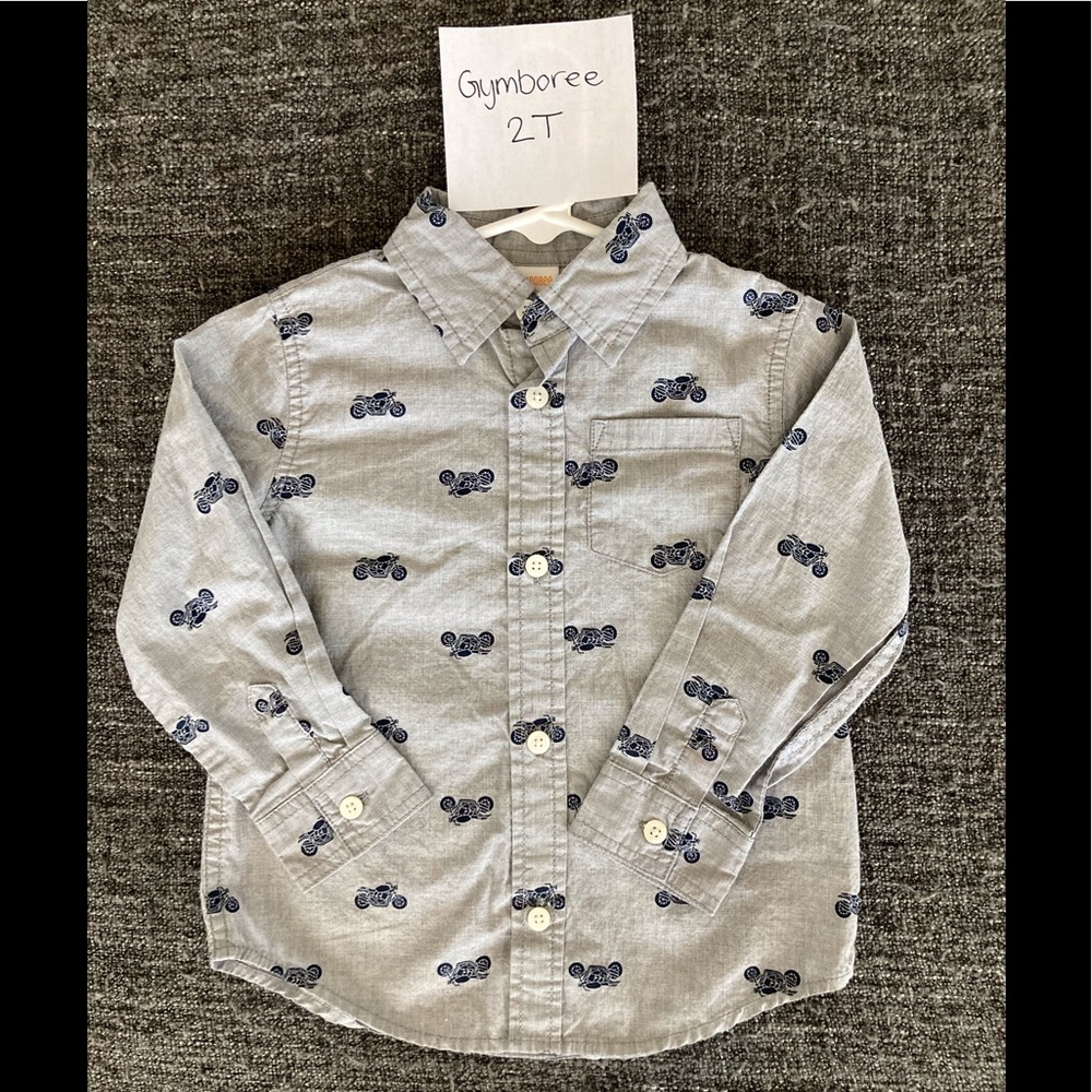 Gymboree, 2T, grey color (with motorcycles)
